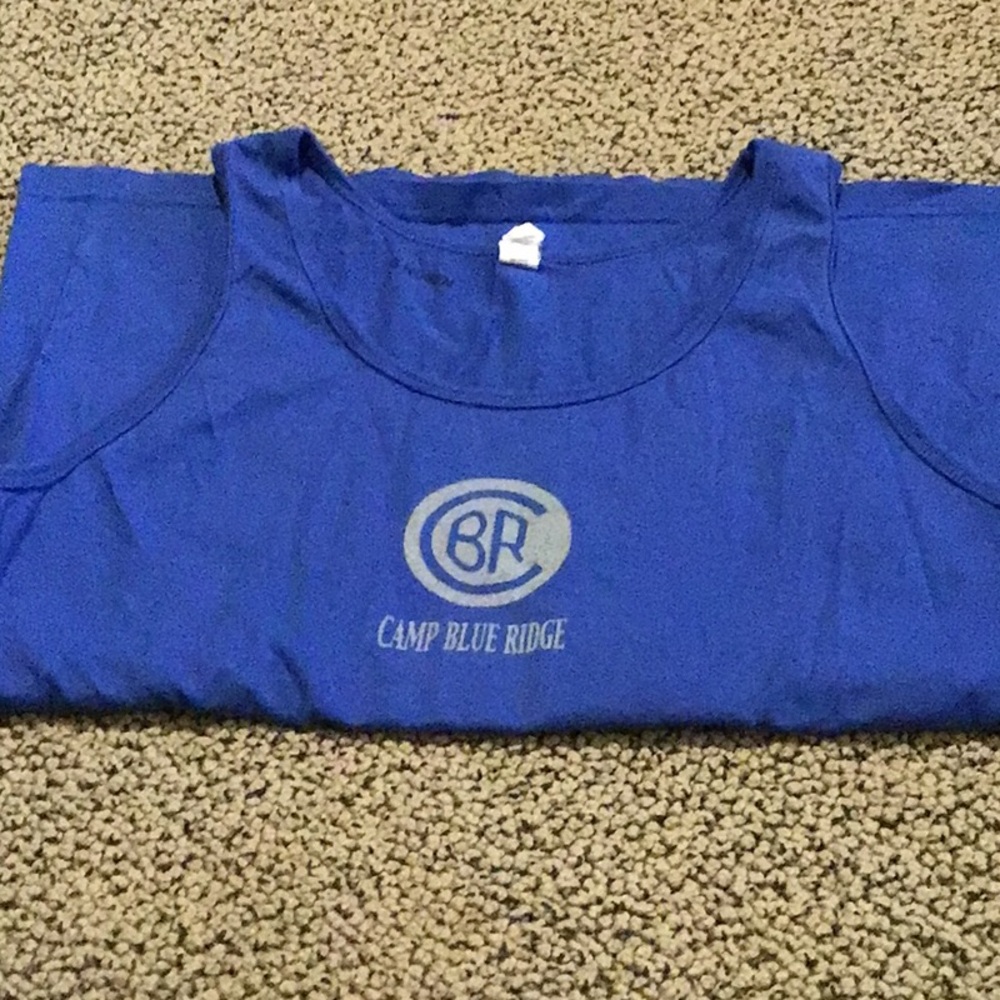 Camp Blue Ridge Blue Logo Tank Top